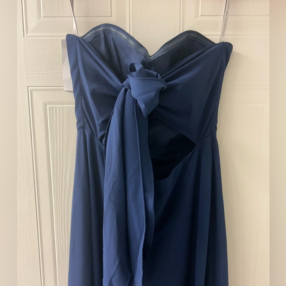 Jenny Yoo Navy Floor Length Bridesmaid Dress - Picture 2 of 6